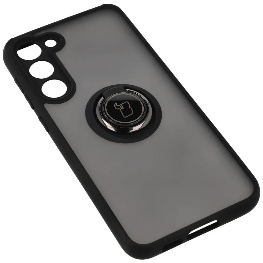 Hurtownia GSM - Bizon Case Hybrid Ring Samsung Galaxy S23 Plus fumuriu cu un cadru negru - BIZ1725 - {ean13} - Hurt