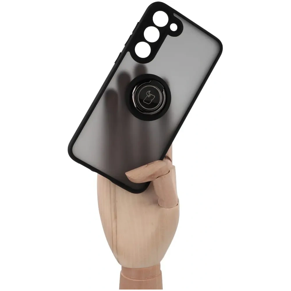 Wholesale Bizon Case Hybrid Ring Samsung Galaxy S23 Plus smoky with a black frame - BIZ1725 - {ean13} - Hurt