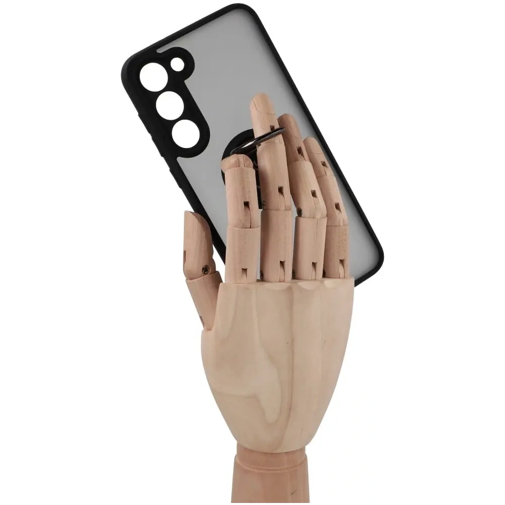Hurtownia GSM - Bizon Case Hybrid Ring Samsung Galaxy S23 Plus fumuriu cu un cadru negru - BIZ1725 - {ean13} - Hurt