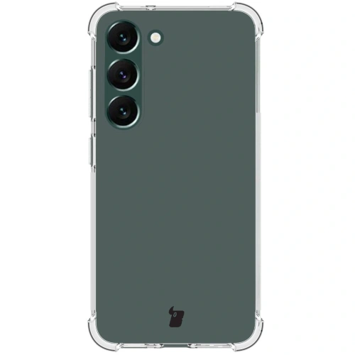 Etui + 2x szkło na ekran + obiektyw Bizon Case Clear Pack do Samsung Galaxy S23 Plus przezroczyste