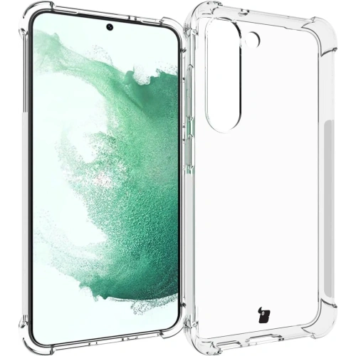 Etui + 2x szkło na ekran + obiektyw Bizon Case Clear Pack do Samsung Galaxy S23 Plus przezroczyste