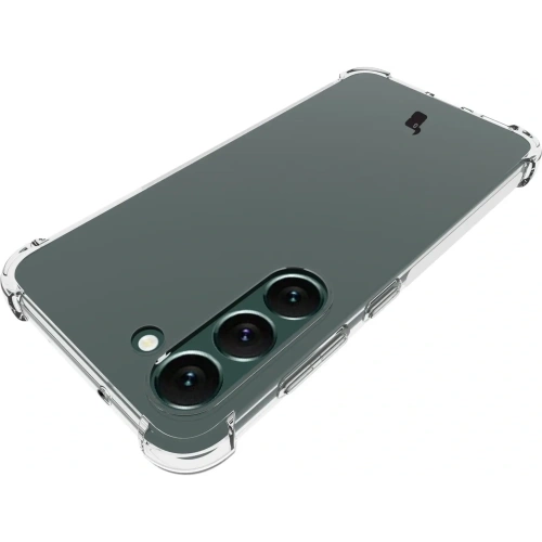 Etui + 2x szkło na ekran + obiektyw Bizon Case Clear Pack do Samsung Galaxy S23 Plus przezroczyste