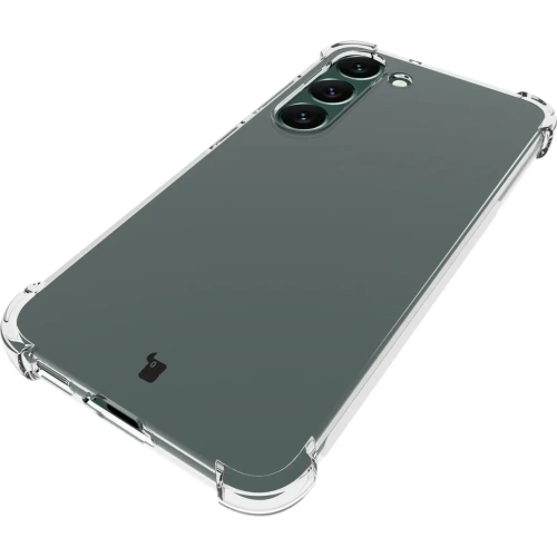 Etui + 2x szkło na ekran + obiektyw Bizon Case Clear Pack do Samsung Galaxy S23 Plus przezroczyste