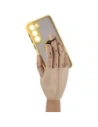 Wholesale Bizon Case Hybrid Ring Samsung Galaxy S23 Plus smoky with a yellow frame - BIZ1729 - {ean13} - Hurt