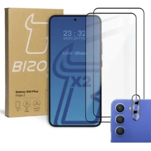 Hurtownia GSM - BIZON Edge 2 2x sticlă pentru ecran + sticlă pentru cameră Samsung Galaxy S23 Plus - BIZ1730 - {ean13} - Hurt