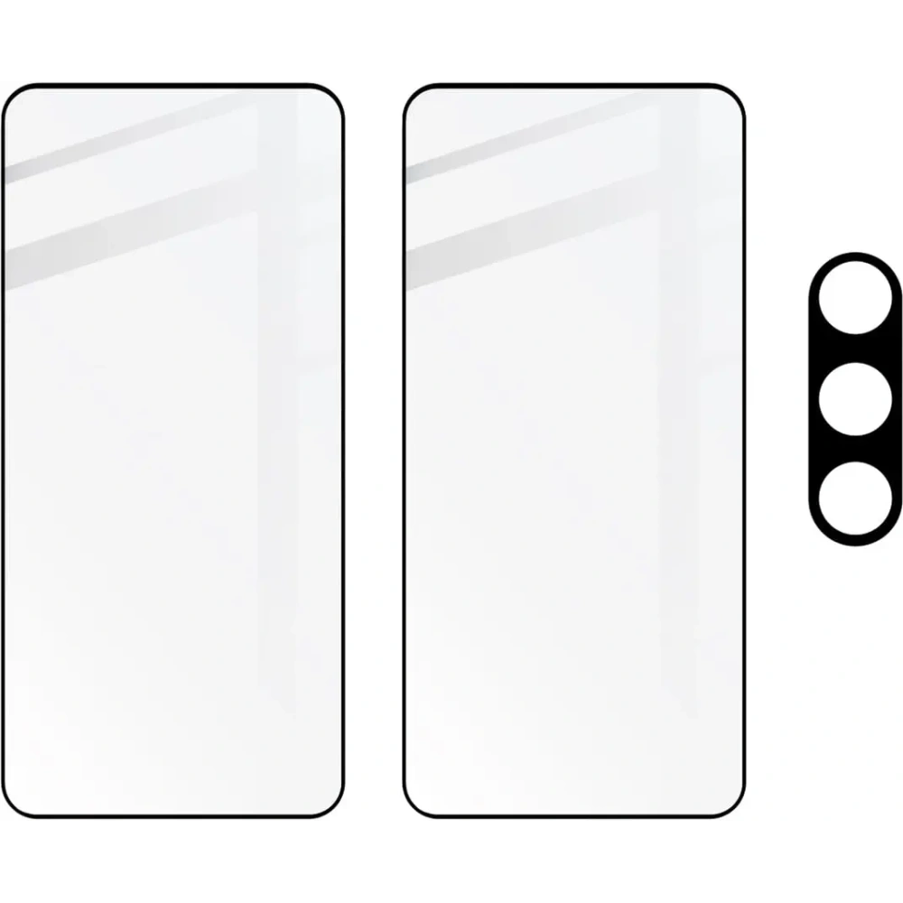 Wholesale BIZON Edge 2 2x screen glass + camera glass Samsung Galaxy S23 Plus - BIZ1730 - {ean13} - Hurt