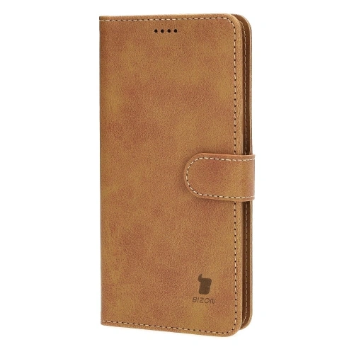 Etui Bizon Case Wallet do Samsung Galaxy S23 Plus jasnobrązowe
