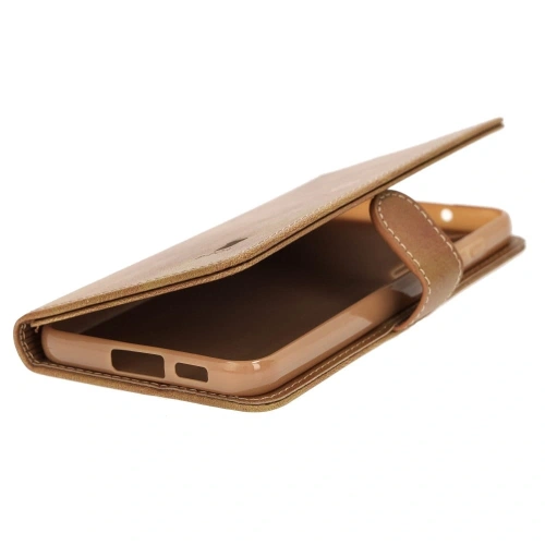 Etui Bizon Case Wallet do Samsung Galaxy S23 Plus jasnobrązowe