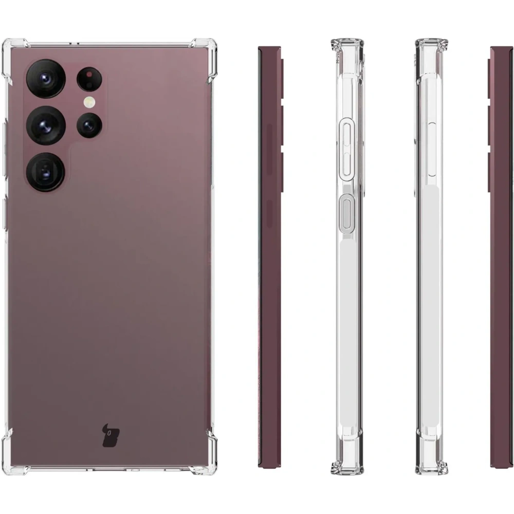 Hurtownia GSM - Bizon Case Clear Pack carcasă + 2x film pentru ecran + protector pentru obiectiv Samsung Galaxy S23 Ultra transparent - BIZ1734 - {ean13} - Hurt