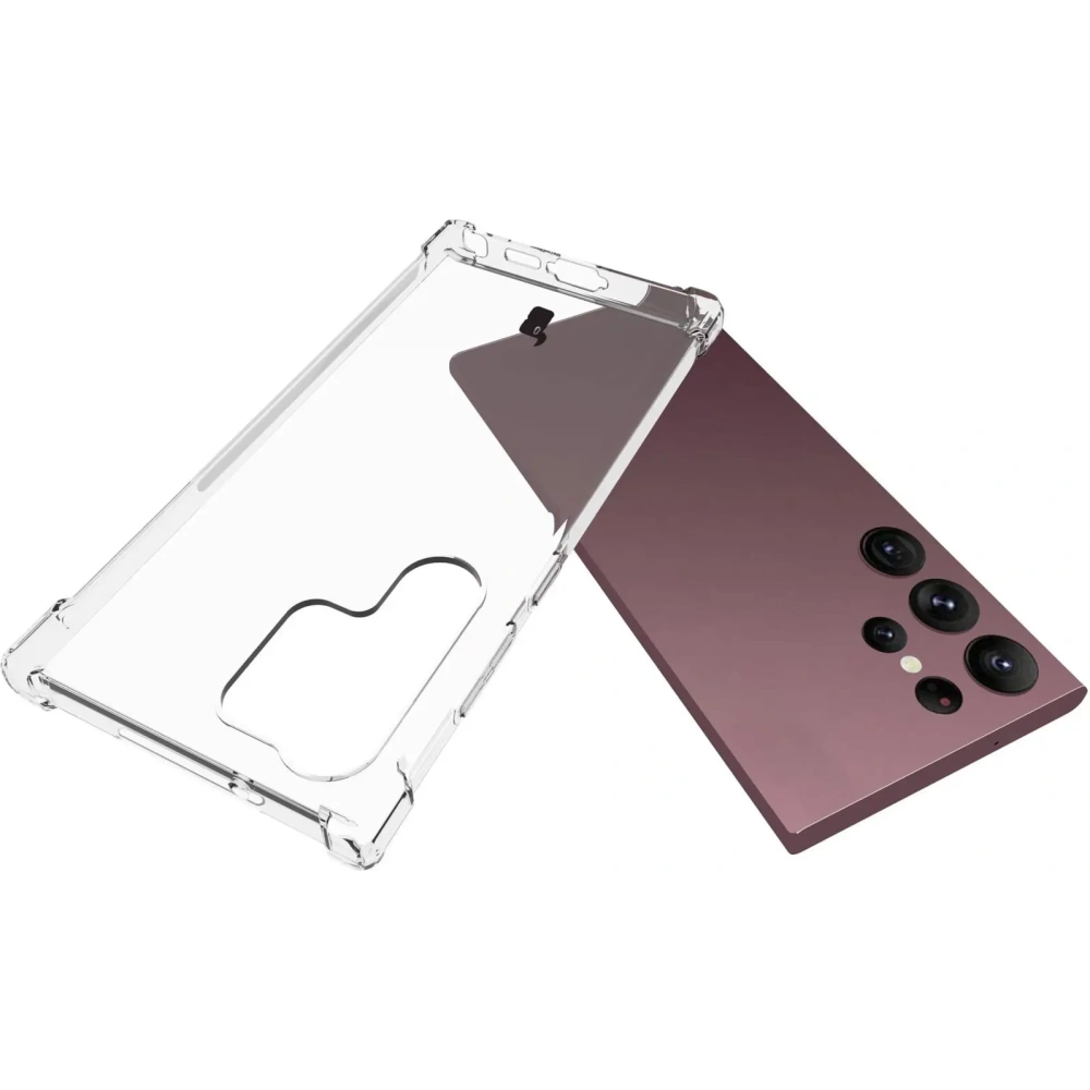 Hurtownia GSM - Etui + 2x folia + obiektyw Bizon Case Clear Pack do Samsung Galaxy S23 Ultra przezroczyste - BIZ1734 - {ean13} - Hurt