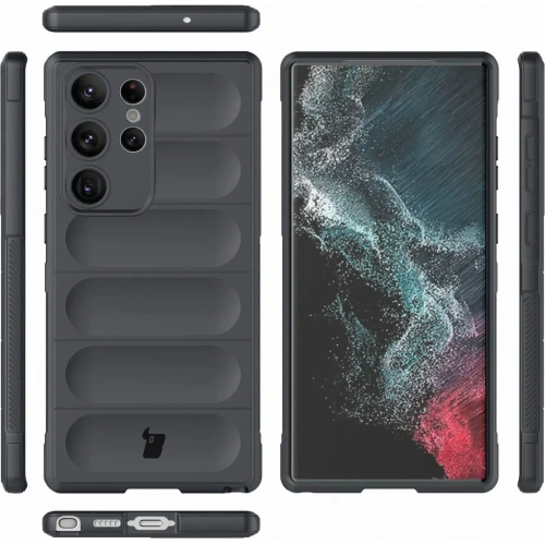 Pancerne etui Bizon Case Tur do Samsung Galaxy S23 Ultra szare