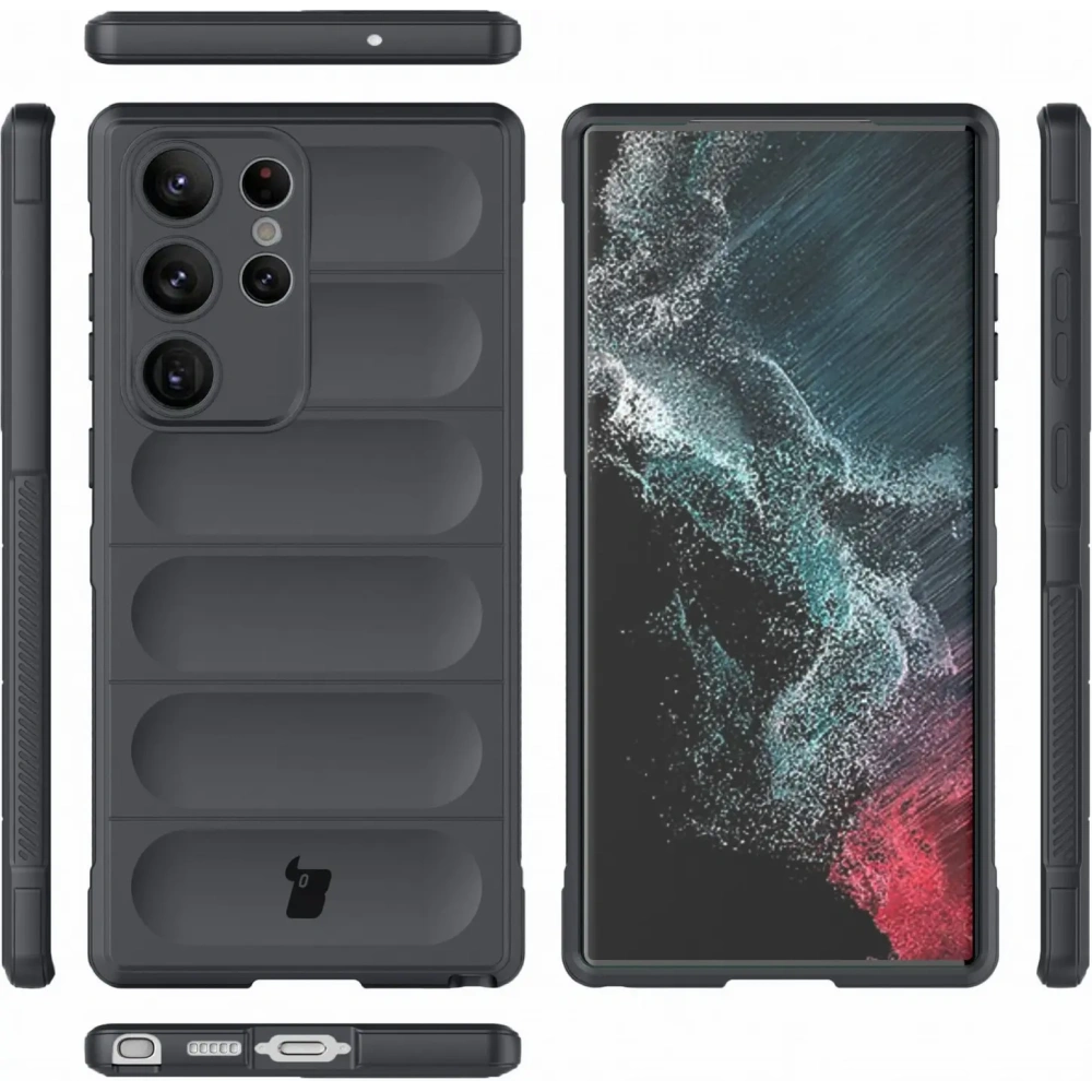 Hurtownia GSM - Pancerne etui Bizon Case Tur do Samsung Galaxy S23 Ultra szare - BIZ1736 - {ean13} - Hurt
