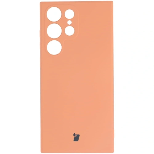 Etui Bizon Case Silicone Sq do Samsung Galaxy S23 Ultra pomarańczowe