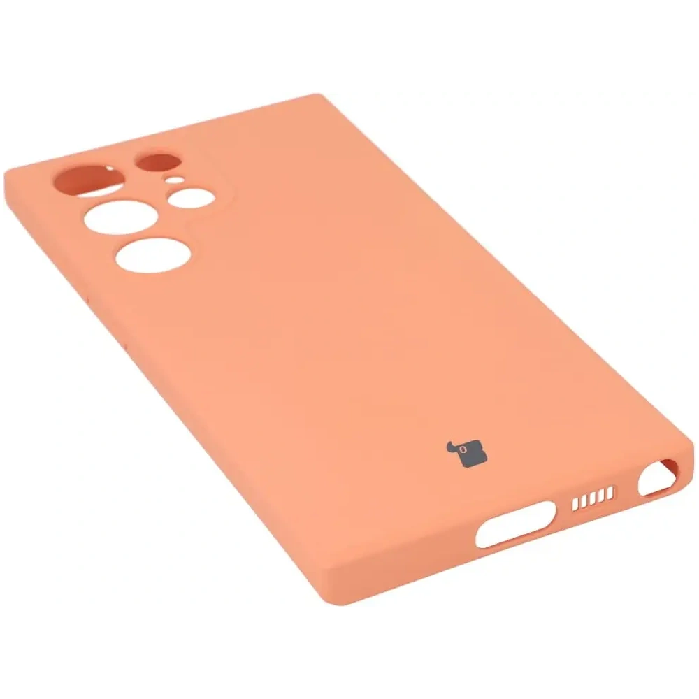 Wholesale Bizon Case Silicone Sq Samsung Galaxy S23 Ultra orange - BIZ1737 - {ean13} - Hurt