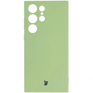 Wholesale Bizon Case Silicone Sq Samsung Galaxy S23 Ultra light green - BIZ1738 - {ean13} - Hurt