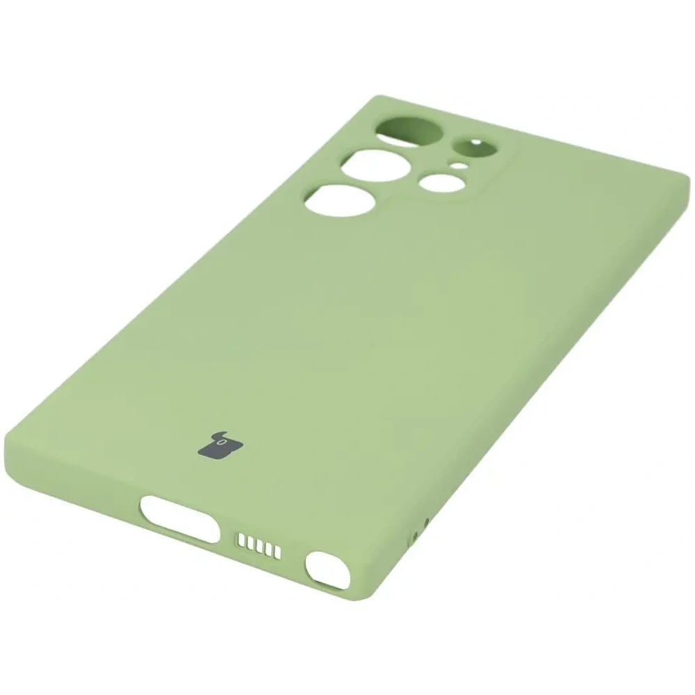 Wholesale Bizon Case Silicone Sq Samsung Galaxy S23 Ultra light green - BIZ1738 - {ean13} - Hurt