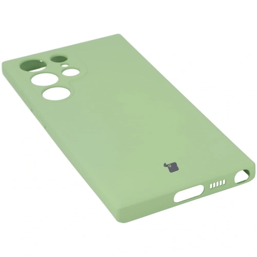 Etui Bizon Case Silicone Sq do Samsung Galaxy S23 Ultra jasnozielone