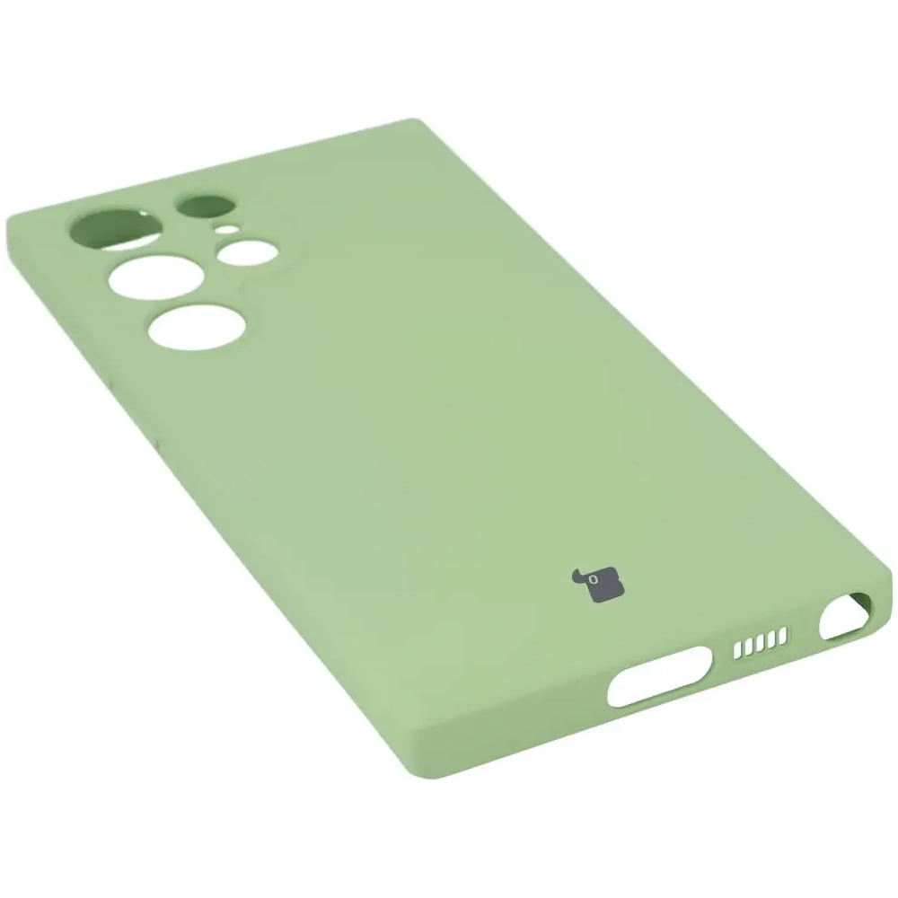 Wholesale Bizon Case Silicone Sq Samsung Galaxy S23 Ultra light green - BIZ1738 - {ean13} - Hurt