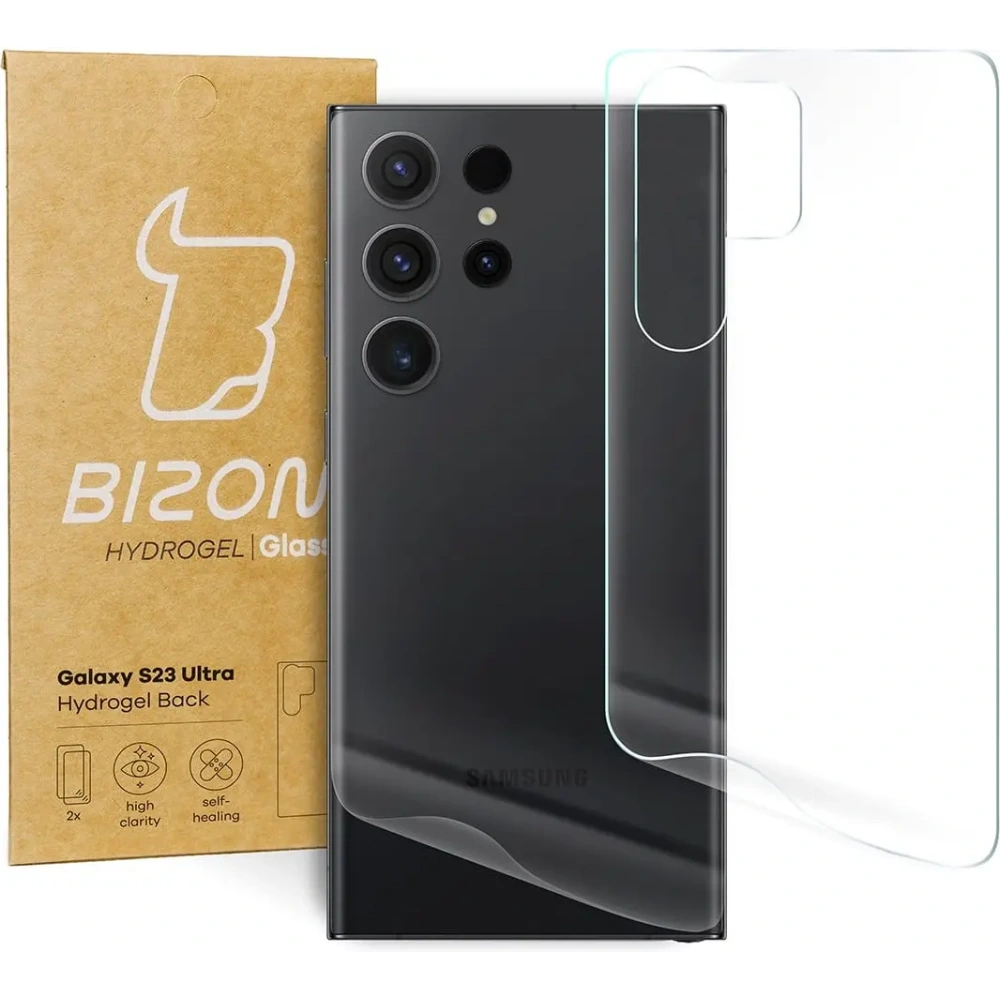 Hurtownia GSM - Bizon Glass Hydrogel Samsung Galaxy S23 Ultra [2 PACK] - BIZ1740 - {ean13} - Hurt