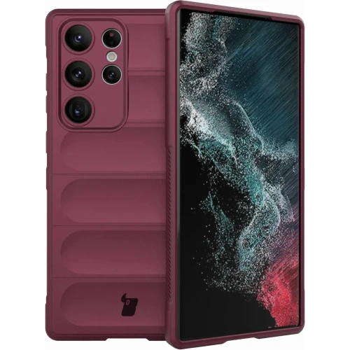 Pancerne etui Bizon Case Tur do Samsung Galaxy S23 Ultra ciemnofioletowe