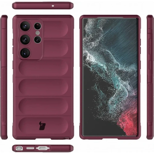 Pancerne etui Bizon Case Tur do Samsung Galaxy S23 Ultra ciemnofioletowe