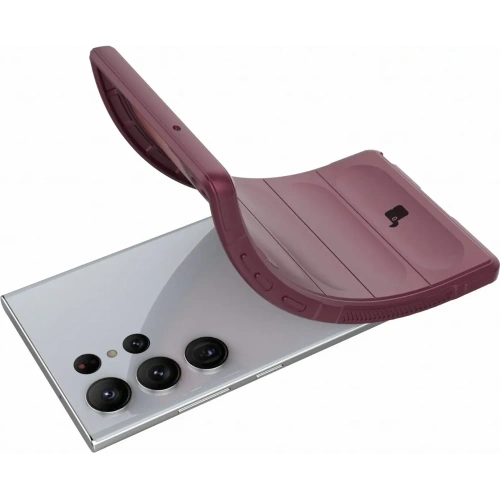 Pancerne etui Bizon Case Tur do Samsung Galaxy S23 Ultra ciemnofioletowe