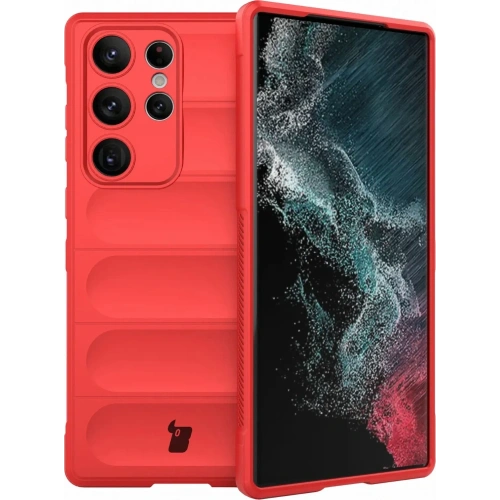Pancerne etui Bizon Case Tur do Samsung Galaxy S23 Ultra czerwone
