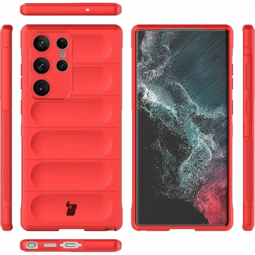 Pancerne etui Bizon Case Tur do Samsung Galaxy S23 Ultra czerwone