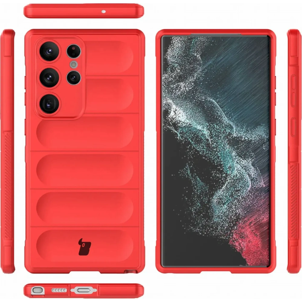 Hurtownia GSM - Pancerne etui Bizon Case Tur do Samsung Galaxy S23 Ultra czerwone - BIZ1744 - {ean13} - Hurt
