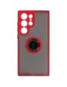 Hurtownia GSM - Bizon Case Hybrid Ring Samsung Galaxy S23 Ultra füstös piros kerettel - BIZ1745 - {ean13} - Hurt