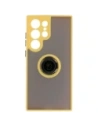 Hurtownia GSM - Bizon Case Hybrid Ring Samsung Galaxy S23 Ultra füstös sárga kerettel - BIZ1746 - {ean13} - Hurt