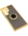 Hurtownia GSM - Bizon Case Hybrid Ring Samsung Galaxy S23 Ultra füstös sárga kerettel - BIZ1746 - {ean13} - Hurt