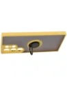 Wholesale Bizon Case Hybrid Ring Samsung Galaxy S23 Ultra smoky with a yellow frame - BIZ1746 - {ean13} - Hurt