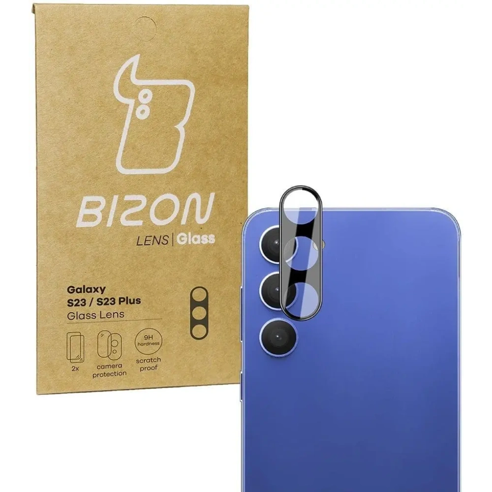 Wholesale Bizon Glass Lens Samsung Galaxy S23 / S23 Plus [2 PACK] - BIZ1747 - {ean13} - Hurt