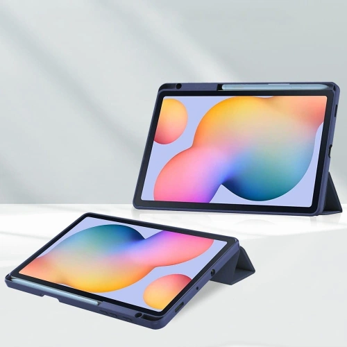 Etui Bizon Case Tab Clear Matt do Samsung Galaxy Tab S6 Lite 2024/2022/2020 granatowe