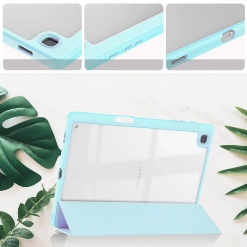 Etui Bizon Case Tab Clear Matt do Samsung Galaxy Tab S6 Lite 2024/2022/2020 błękitne