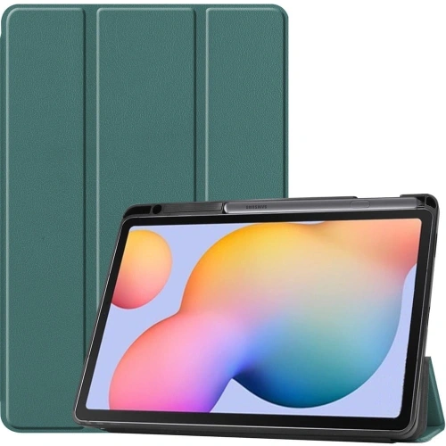 Etui Bizon Case Tab Lizard do Samsung Galaxy Tab S6 Lite 2024/2022/2020 ciemnozielone