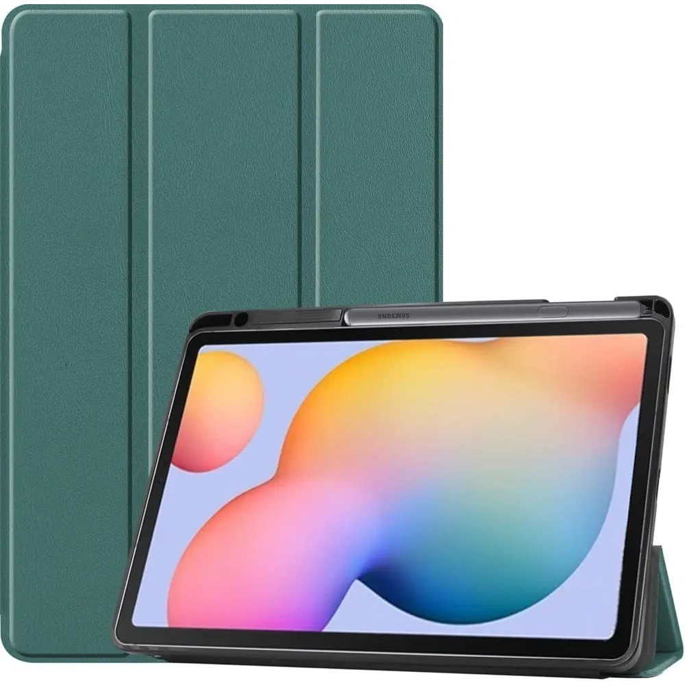 Hurtownia GSM - Etui Bizon Case Tab Lizard do Samsung Galaxy Tab S6 Lite 2024/2022/2020 tmavě zelené - BIZ1764 - {ean13} - Hurt