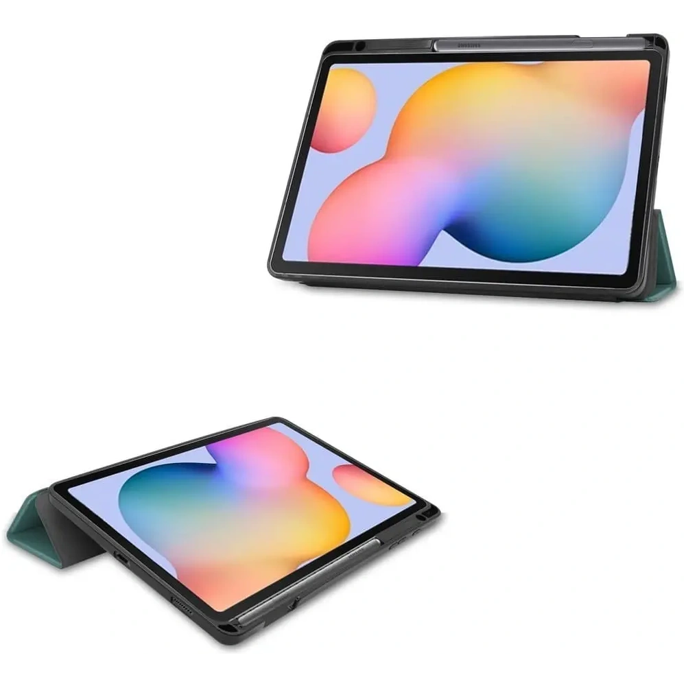 Hurtownia GSM - Etui Bizon Case Tab Lizard do Samsung Galaxy Tab S6 Lite 2024/2022/2020 tmavě zelené - BIZ1764 - {ean13} - Hurt