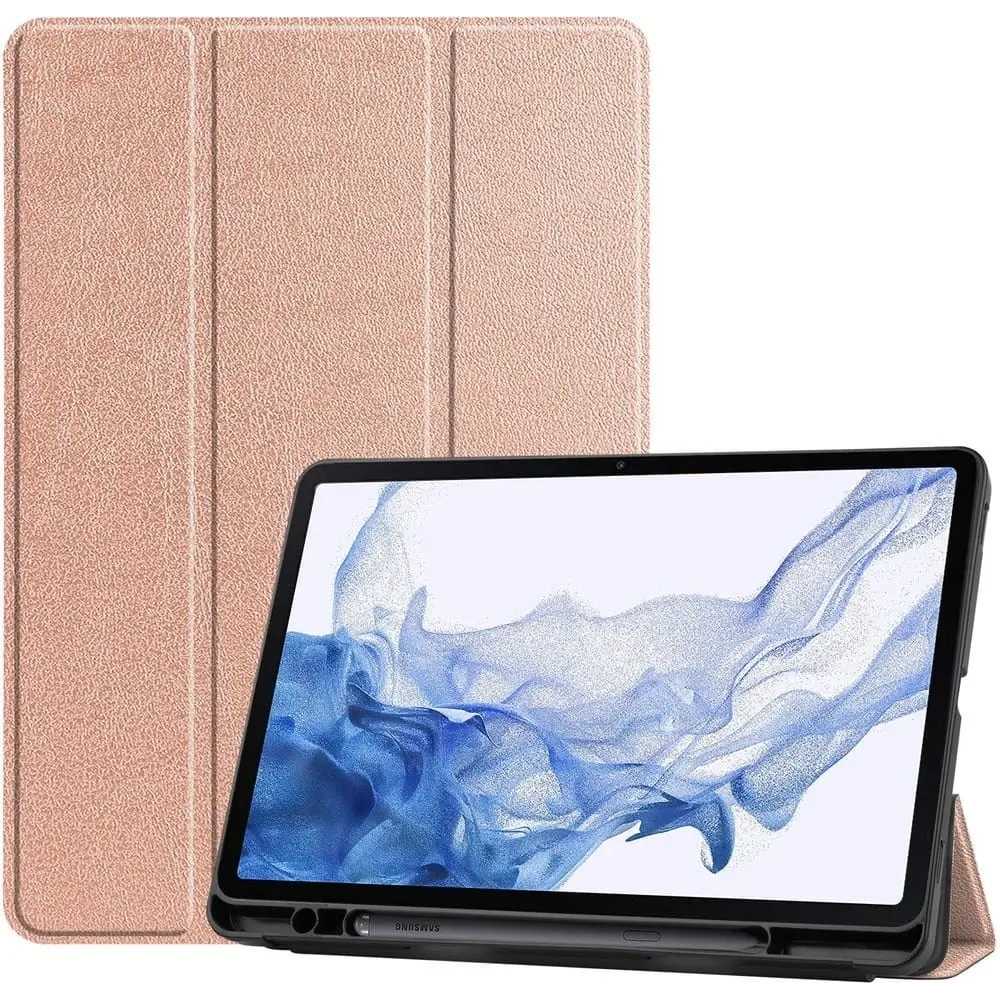 Hurtownia GSM - Etui Bizon Case Tab Lizard do Samsung Galaxy Tab S8 / S7 różowozłote - BIZ1766 - {ean13} - Hurt