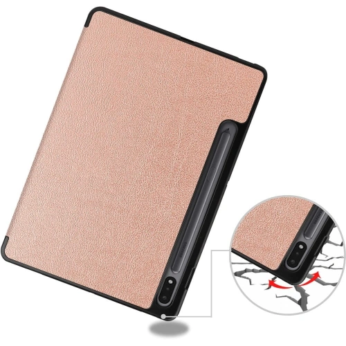 Etui Bizon Case Tab Lizard do Samsung Galaxy Tab S8 / S7 różowozłote