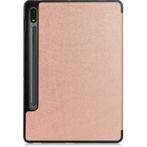 Etui Bizon Case Tab Lizard do Samsung Galaxy Tab S8 / S7 różowozłote