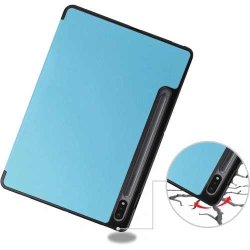 Etui Bizon Case Tab Lizard do Samsung Galaxy Tab S8 / S7 błękitne
