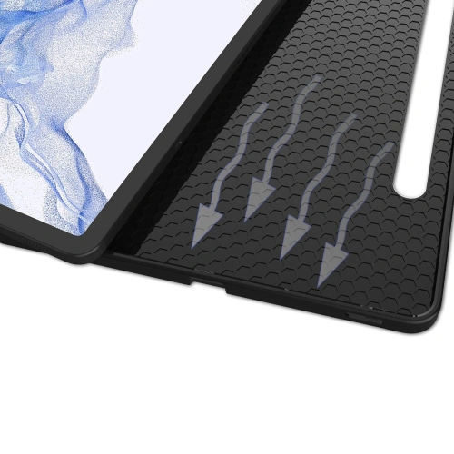 Etui Bizon Case Tab Lizard do Samsung Galaxy Tab S8 / S7 błękitne