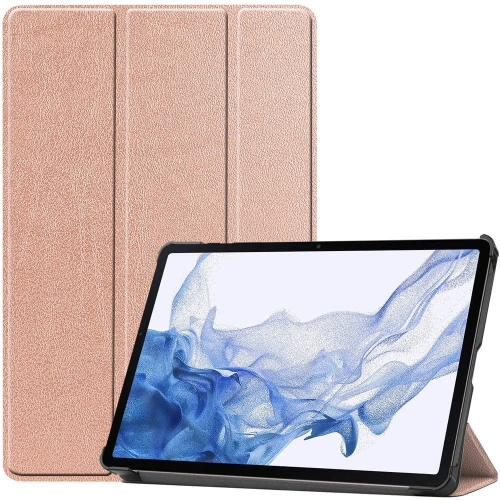 Etui Bizon Case Tab Croc do Samsung Galaxy Tab S8 / S7 różowozłote