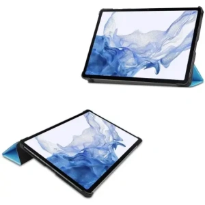 Hurtownia GSM - Caz Bizon Tab Croc Samsung Galaxy Tab S8 / S7 albastru - BIZ1772 - {ean13} - Hurt