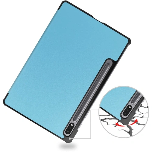 Etui Bizon Case Tab Croc do Samsung Galaxy Tab S8 / S7 błękitne