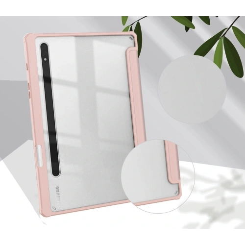Etui Bizon Case Tab Clear Matt do Samsung Galaxy Tab S8 / S7 różowozłote