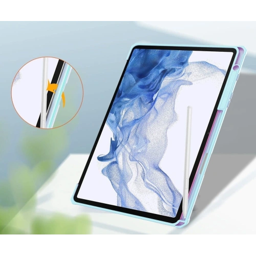 Etui Bizon Case Tab Clear Matt do Samsung Galaxy Tab S8 / S7 błękitne