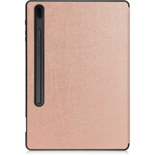Etui Bizon Case Tab Lizard do Samsung Galaxy Tab S8 Plus / S7 Plus różowozłote